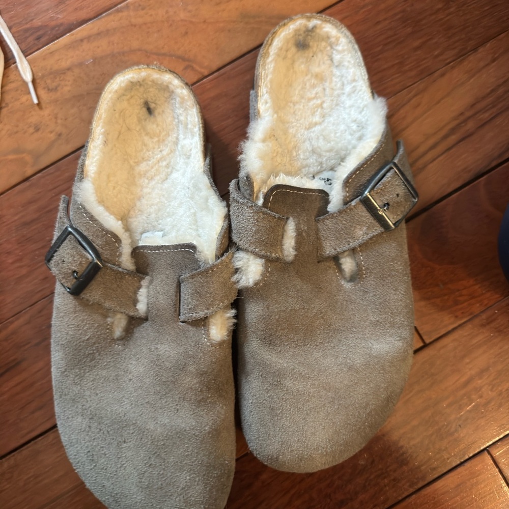 Fur Lined Boston Birkenstocks